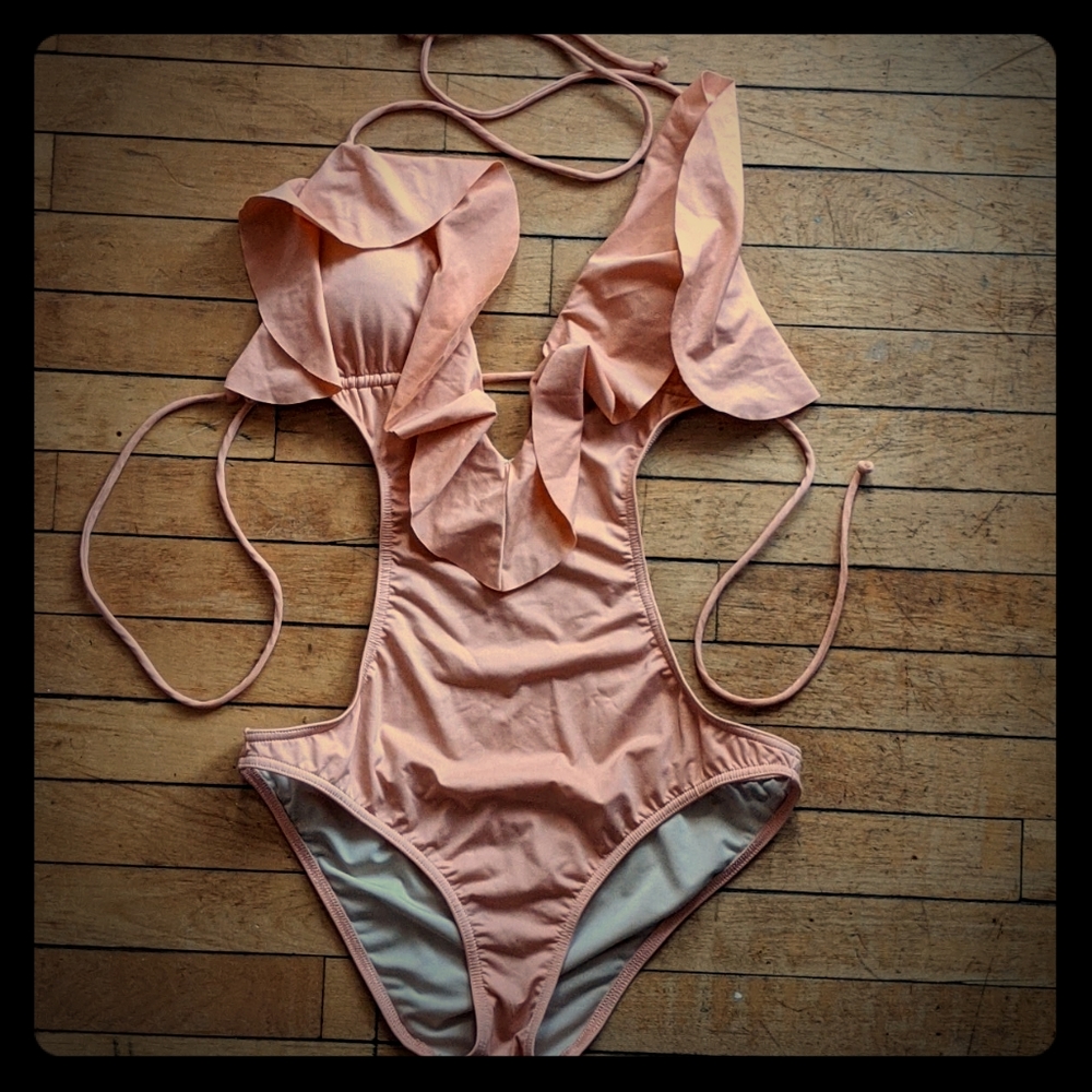 Victoria's Secret Peach one piece bathing suit